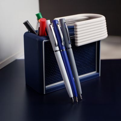 Ручка шариковая  N10, серый-2