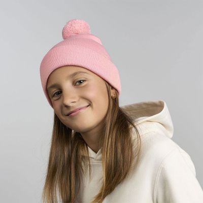 Шапка вязаная детская с помпоном KID WIND-S, ярко-синий-3