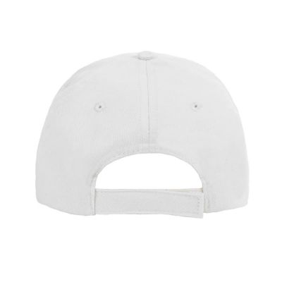 Бейсболка HIT, 5 клиньев,  застежка на липучке, белый-4