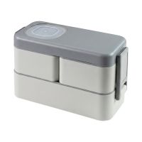 Ланч-бокс  BIEN;1050 мл, 19.5x8.8x12.4 см; серый, бежевый
