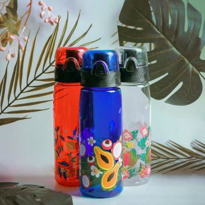 Бутылка для воды FLASK, 800 мл, прозрачный-2