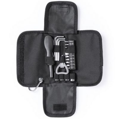 Набор инструментов CONGUS из 19 аксессуаров в чехле, сталь, черный-0