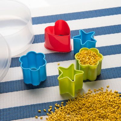 Формочки для печенья KENZZO (5 шт) в коробке,  пластик, разные цвета-6