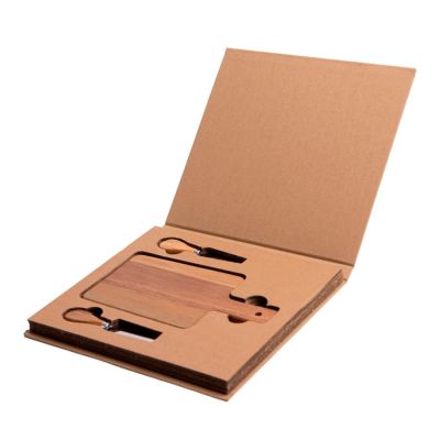 Набор для сыра BRIE, коричневый-1