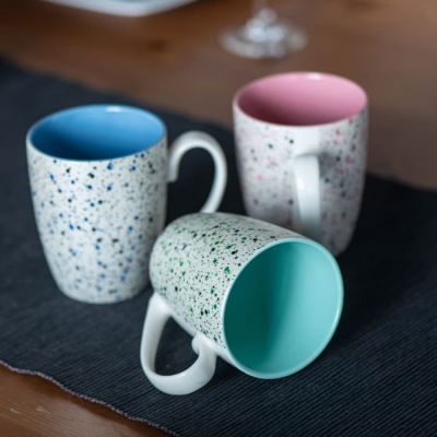 Кружка TERRAZZO, голубой, белый-1