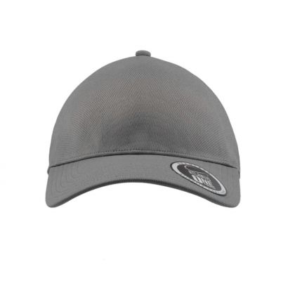 Бейсболка CAP ONE, без панелей и швов, без застежки, серый-2