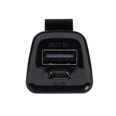 Универсальное зарядное устройство 'Tower' (2200mAh), серебристый, черный-8