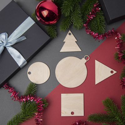 Ёлочное украшение TREE, бежевый-3