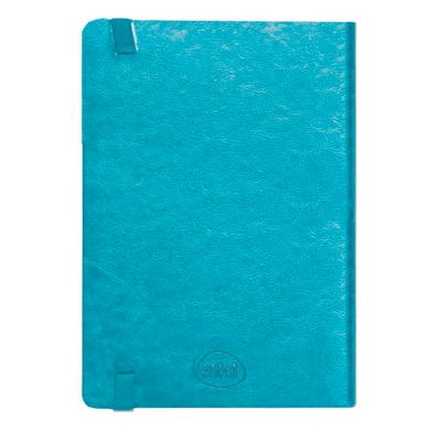 Ежедневник недатированный Boomer, А5,  лазурный, кремовый блок в линейку, без обреза-2