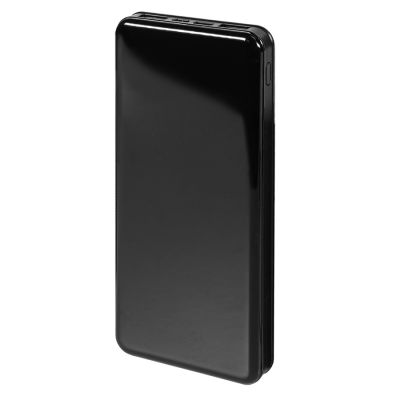 Универсальный аккумулятор Sleek 10 (10000 мАч), черный, 14х6.8х1,5 см-0