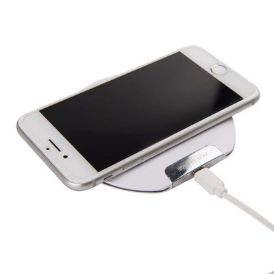 Беспроводное зарядное устройство DISK, белый-3