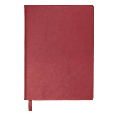 Бизнес-блокнот LADY, формат А5, бордовый, блок в клетку-1