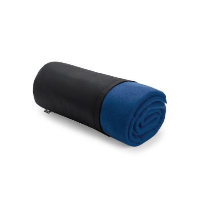 Плед KAYLA, 120x150 см, полиэстер RPET, синий-0