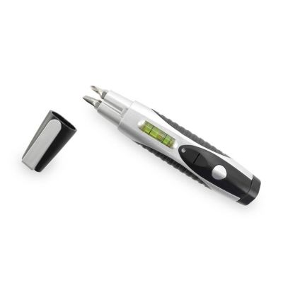 BLOCK Набор инструментов с подсветкой: уровень и две отвертки, серый, черный-0