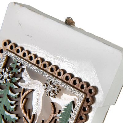 Украшение с подсветкой ВАЛЕНОК, бежевый-4