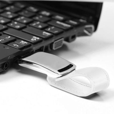 USB flash-карта 'Lerix' (8Гб), белый, серебристый-2