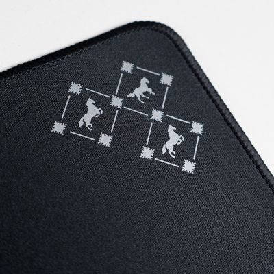 Коврик для мыши GLIDE M, 35*25*0,3см, прошитый край, черный-3