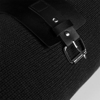 Плед  'Belt'; чёрный; 130 х 180 см; 100% акрил, с поясом, черный-3