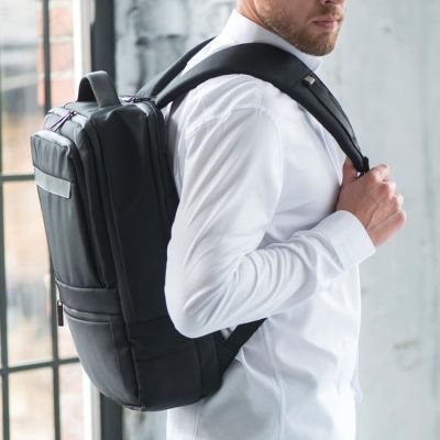 Рюкзак VECTOR c RFID защитой, черный-9