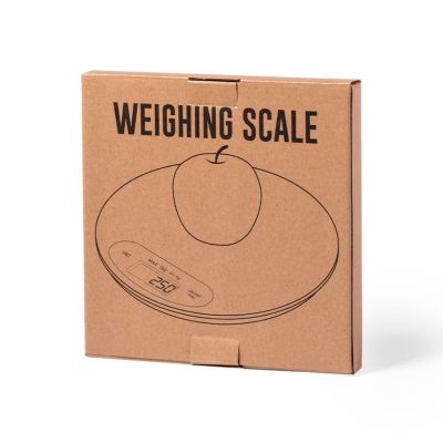 Весы настольные HINFEX, бамбук, коричневый-3