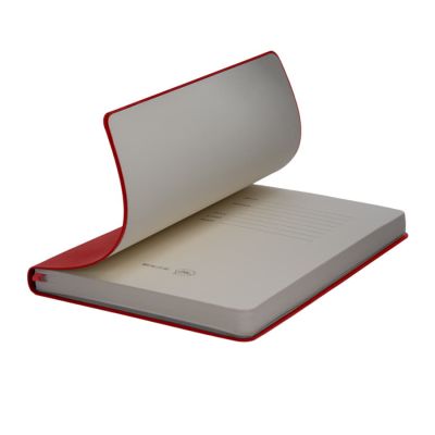 Бизнес-блокнот ALFI, A5, красный, мягкая обложка, в линейку-4