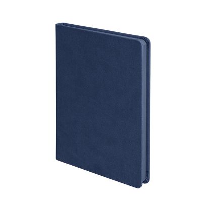 Ежедневник недатированный Softie, формат А5, в клетку, темно-синий-0