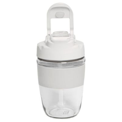 Стакан EASY с крышкой, 400мл, прозрачный, белый-1