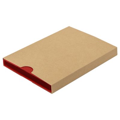 Ежедневник недатированный Pulpy, А5,  красный, кремовый блок в линейку, красный срез-8