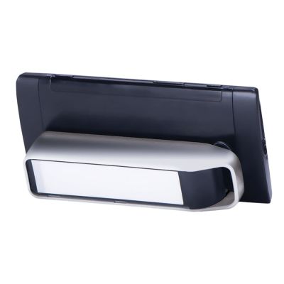 Универсальное зарядное устройство с подсветкой логотипа 'LOGO' (2200mAh), серебристый-2