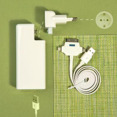 Универсальное зарядное устройство 'Connector' (6000mAh), белый-8