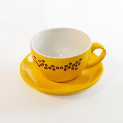 Чайная/кофейная пара CAPPUCCINO, оранжевый-8