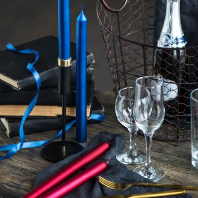 Свечи подарочные 'ВЕЧЕР', 2 шт, ярко-красный-3