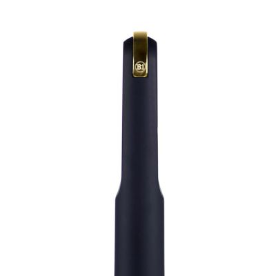 Ручка шариковая FARO, покрытие soft touch, синий, золотистый-1