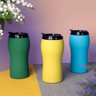 Термокружка вакуумная 'Velvet', желтый-3