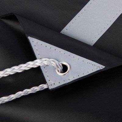 Рюкзак мешок RAY со светоотражающей полосой, черный-4