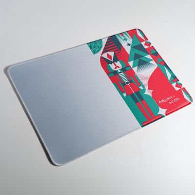 Коврик для мыши GLIDE M, 35*25*0,3см, прошитый край, белый-4