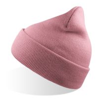 Шапка вязаная  двойная Wind-S, светло-розовый