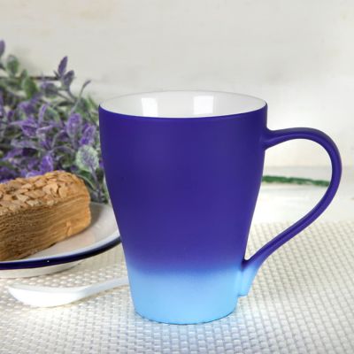 Кружка GRADE с прорезиненным покрытием, синий-7