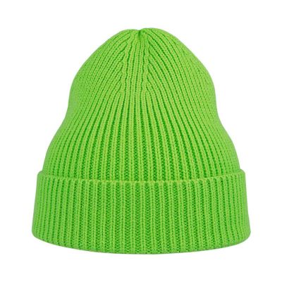 Шапка ANDY с отворотом, зеленое яблоко-2
