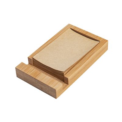 Подставка для телефона FOCUS с блоком бумаги для записи, бежевый-1