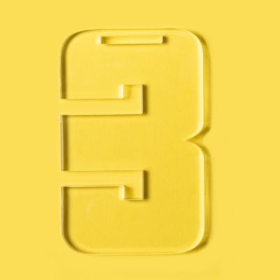 Медаль THIRD PLACE в подарочной упаковке, акрил, прозрачный-2