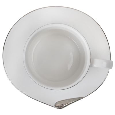 Чайная пара 'Серебро' в подарочной упаковке, белый-1