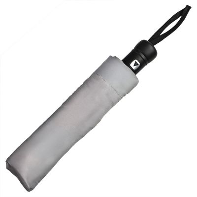 Зонт складной 'Reflect', полуавтомат, светоотражающий серый-1