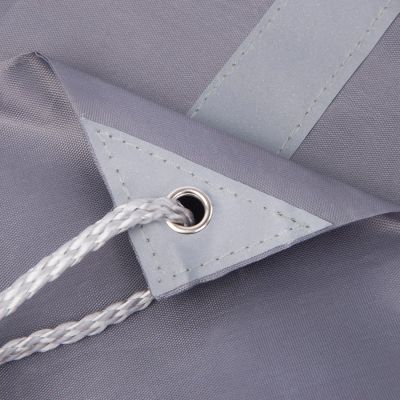 Рюкзак мешок RAY со светоотражающей полосой, серый-4