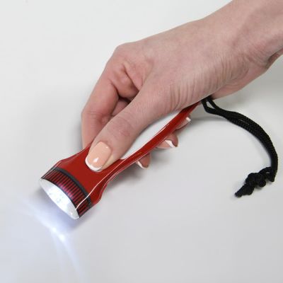 THELIX Фонарик LED карманный, ультратонкий, пластик, красный, ярко-красный-2