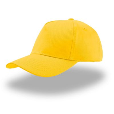 Бейсболка детская KID START FIVE, 5 клиньев, застежка на липучке, желтый-0