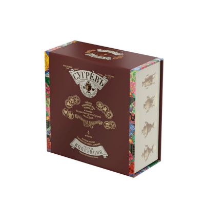 Набор подарочный  СУГРЕВЪ: 2 вида чая и 2 вида варенья., белый-2