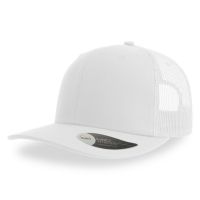 Бейсболка SONIC 280, 6 клиньев, пластиковая застежка, белый