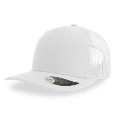 Бейсболка SONIC, 6 клиньев, пластиковая застежка, белый-0