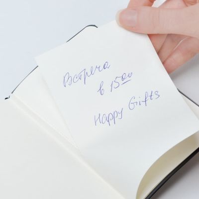 Бизнес-блокнот SILKY, формат А5, в клетку, черный-3